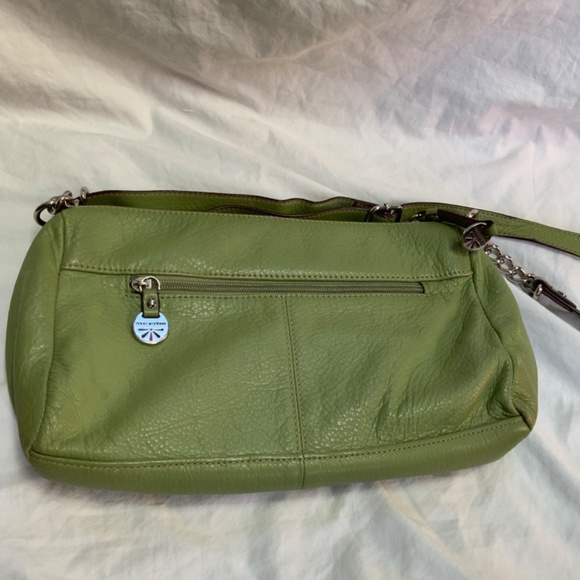 Green Leather Crossbody or Shoulder Mini Bag by Isaac Mizrahi - Picture 2 of 8